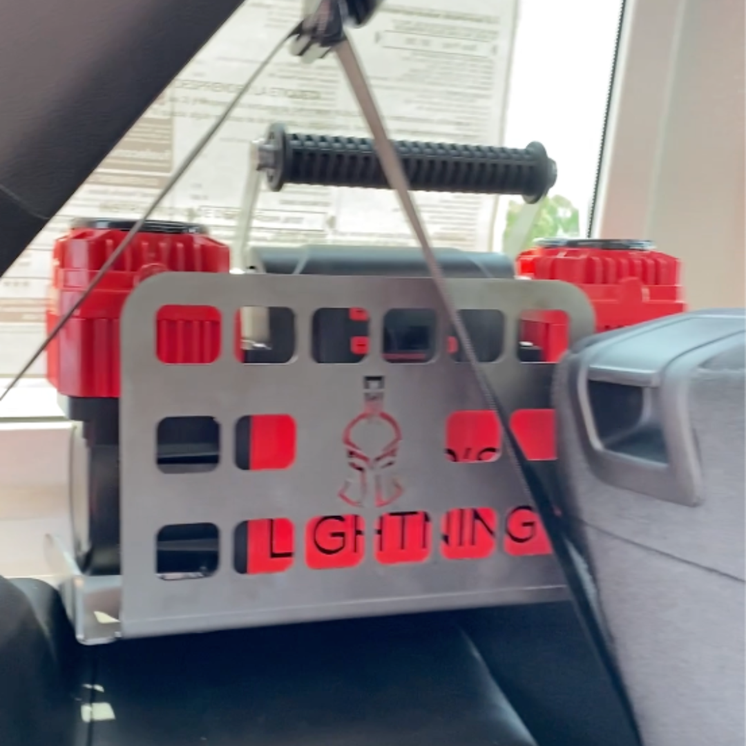 Thor's Lightning Refuge MOLLE Support de rangement pour compresseur d'air portable pour Jeep Wrangler JLU 4 portes Hard Top 2018 – 2023 Thor's Lightning Refuge MOLLE Support de rangement pour compresseur d'air portable pour Jeep Wrangler JLU 4 portes Hard Top 2018 – 2023